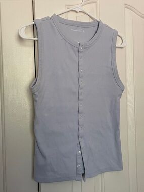 Abercrombie Button Down Tank Top